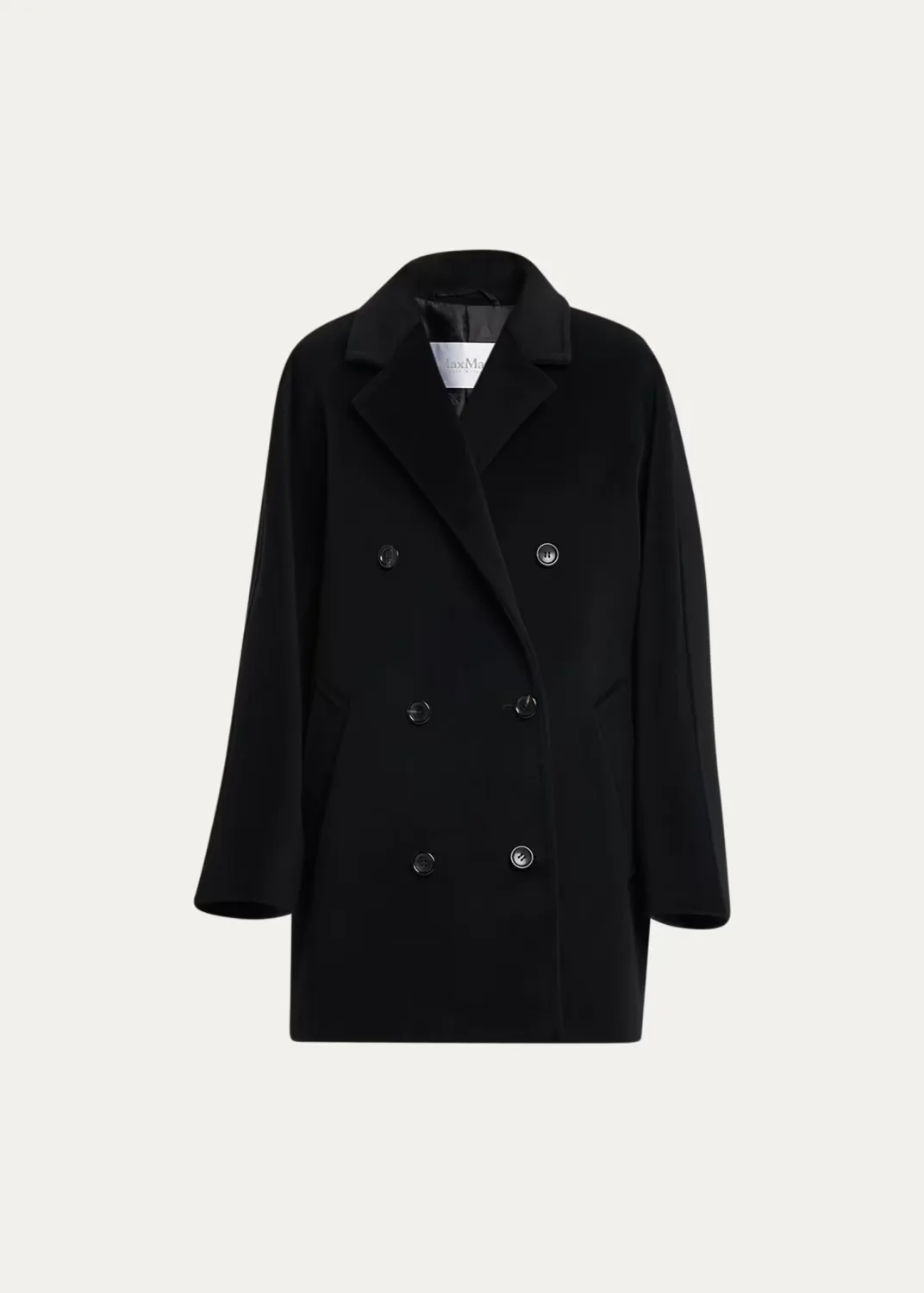 Rebus Wool Double-Breasted Short Coat