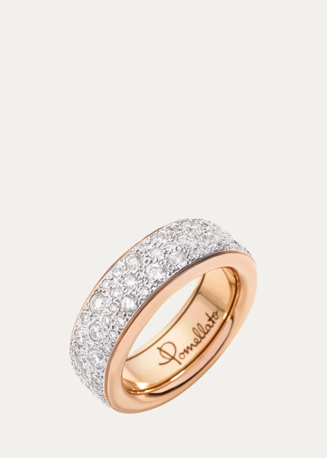 18K Iconica Slim Ring with Diamonds by Pomellato