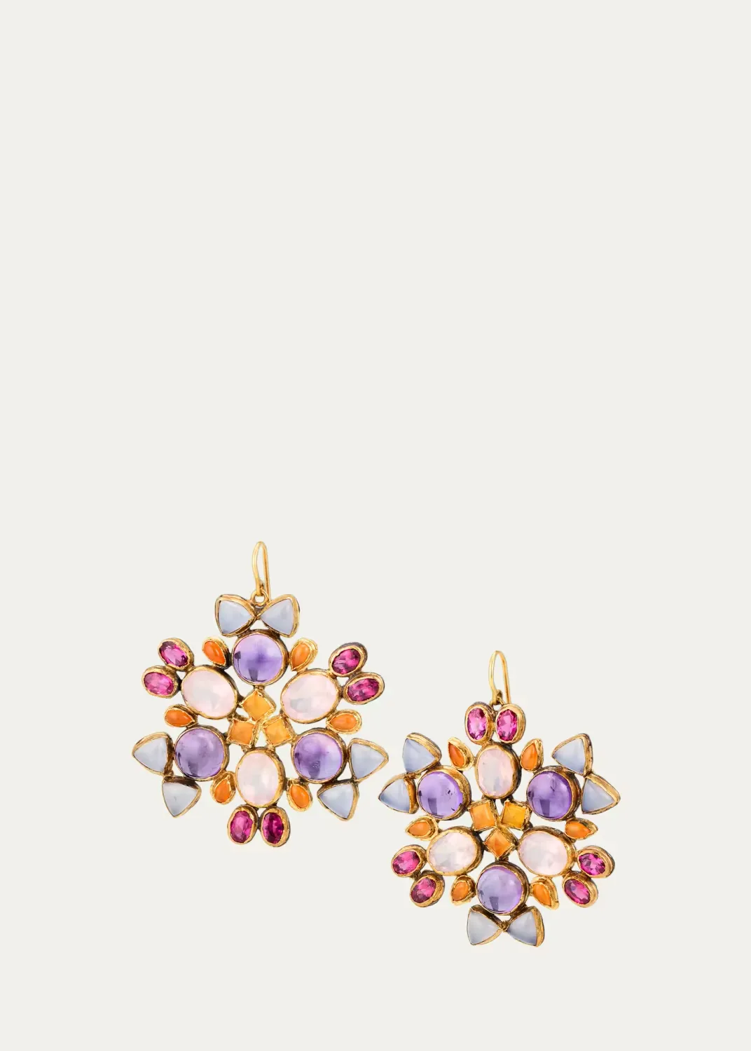 18K Large Kaleidoscope Statement Earrings by JUDY GEIB