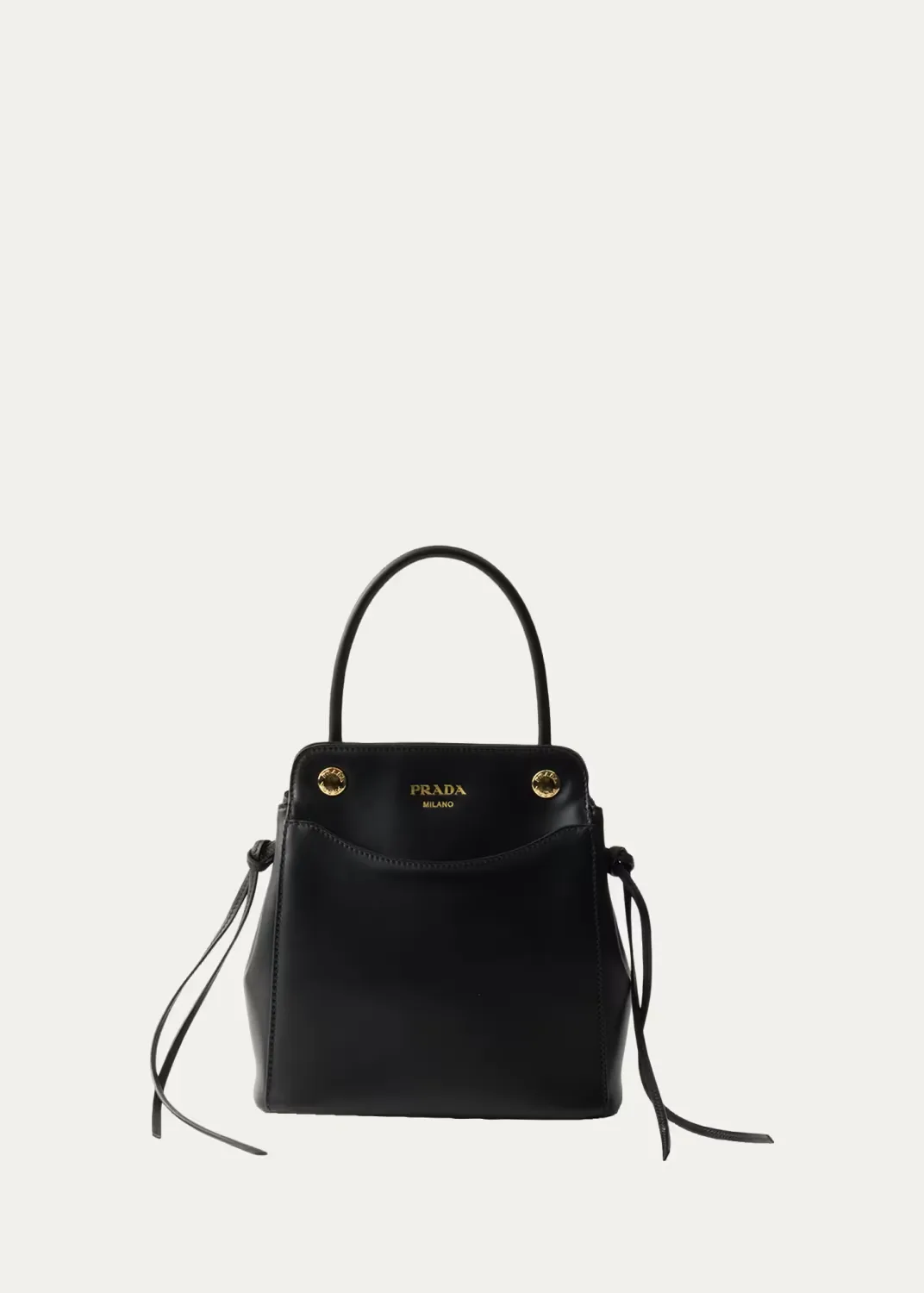 Carry Mini Leather Top-Handle Bag by Prada