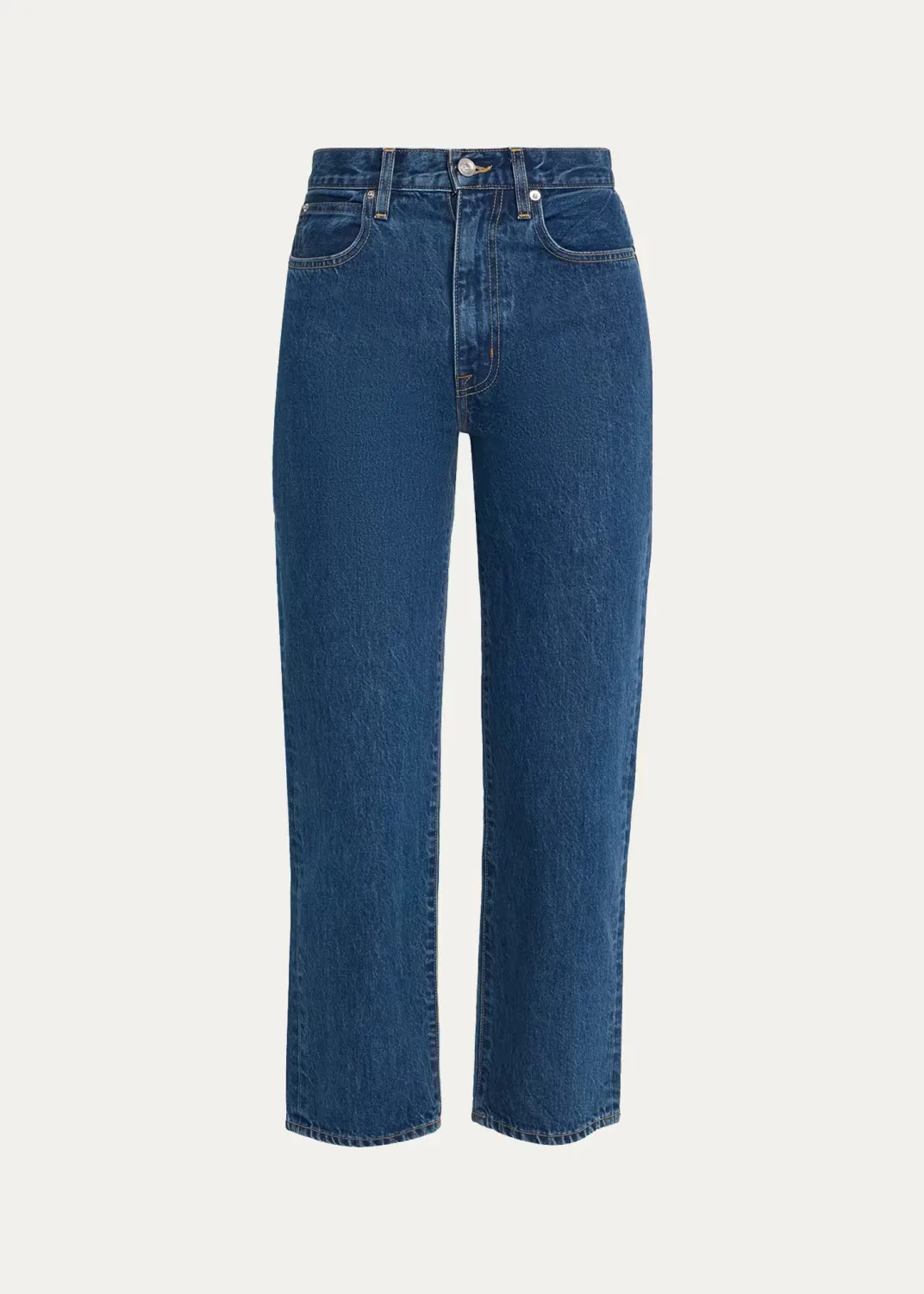 London Cropped Straight-Leg Jeans by SLVRLAKE