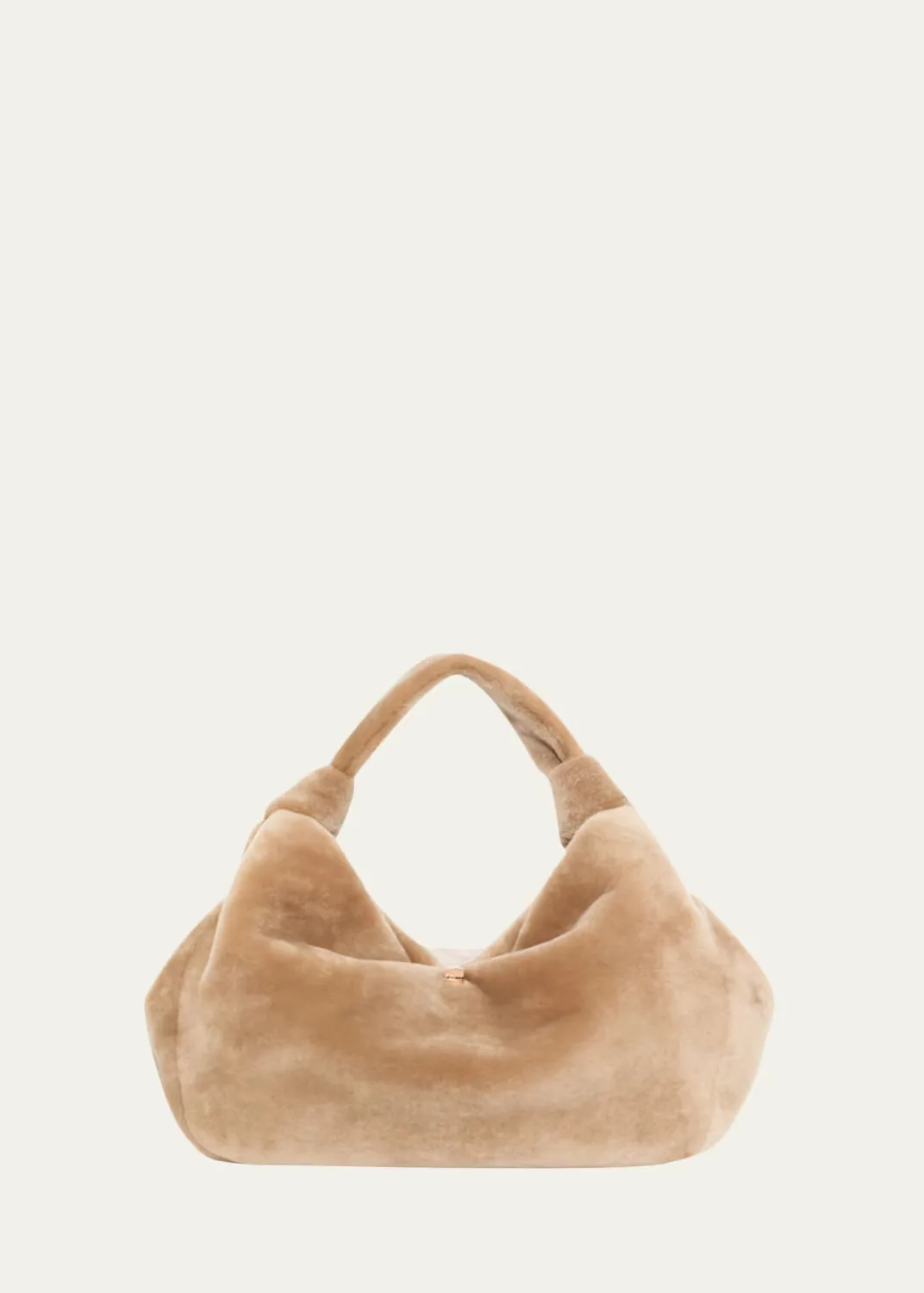 Antonia Small Shearling Shoulder Bag