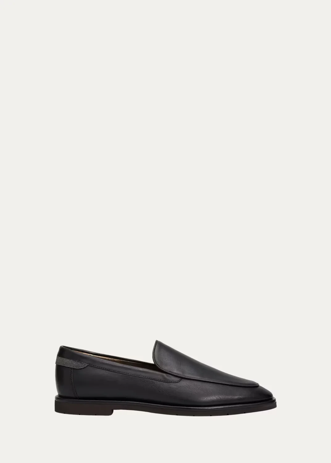 Monili Leather Loafers by Brunello Cucinelli