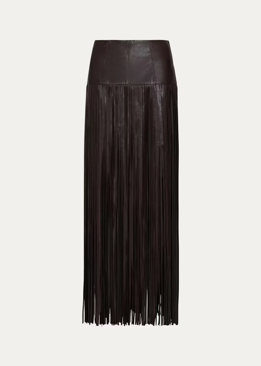 Tangled Up Fringe Leather Skirt