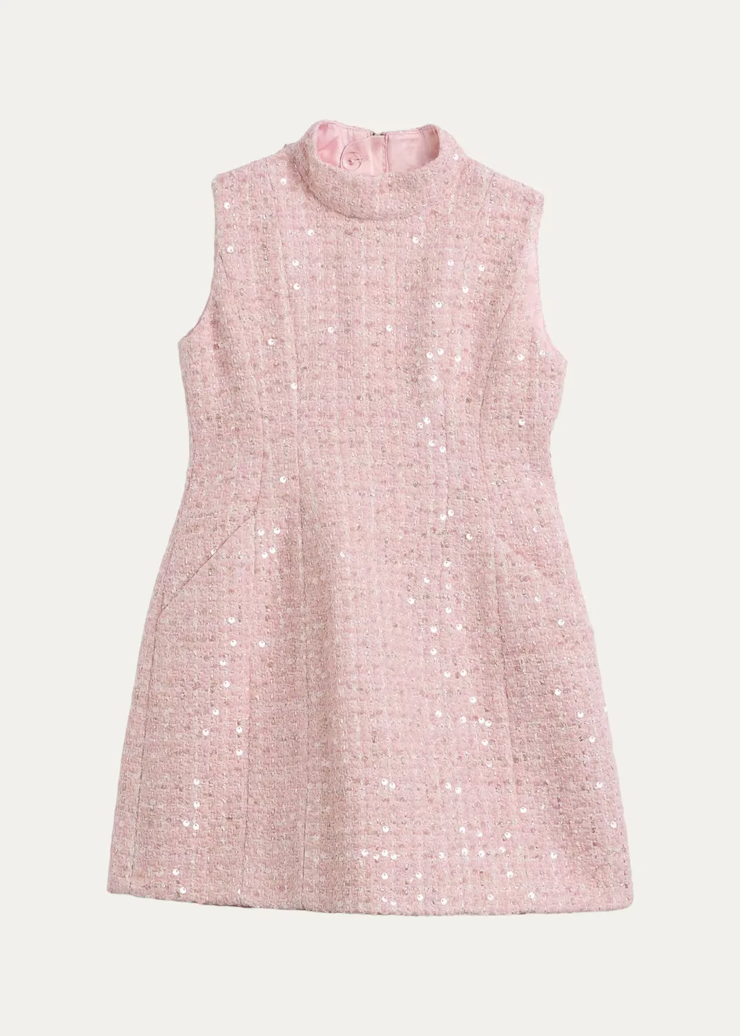 Harper Sleeveless Boucle Mini Dress by Bardot