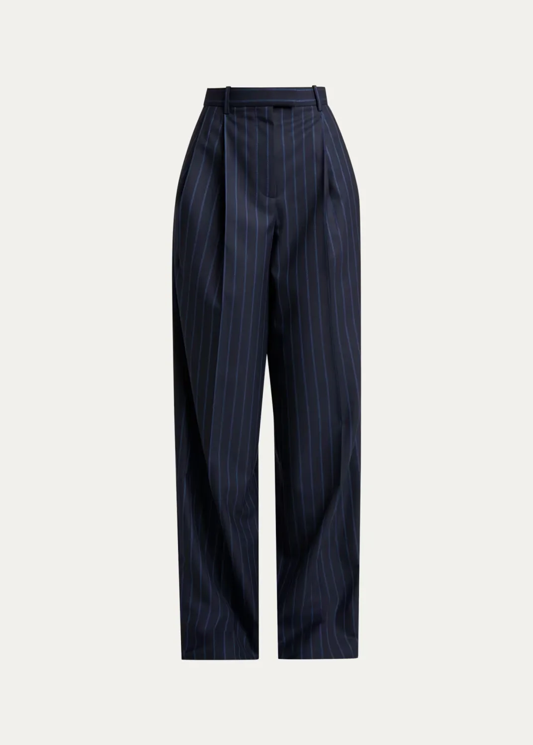 Striped Pleated Wool-Cashmere Pants by GIVENCHY