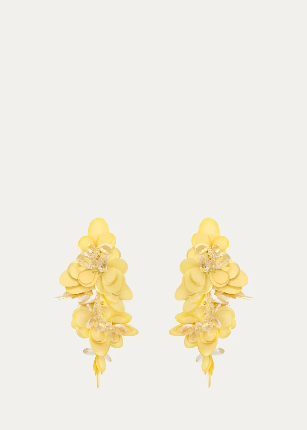 Sequin Cascade Earrings by Oscar de la Renta