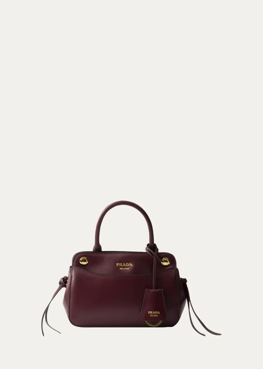 Carry Mini Leather Top-Handle Bag by Prada