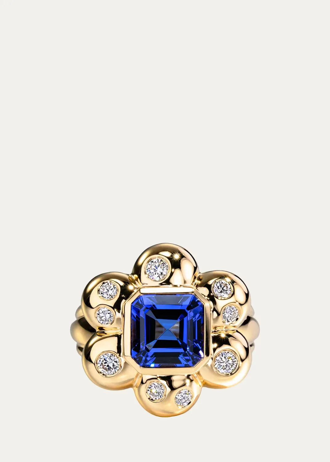 18K Yellow Gold, Tanzanite & 0.40 TCW Diamond Ring by Boochier