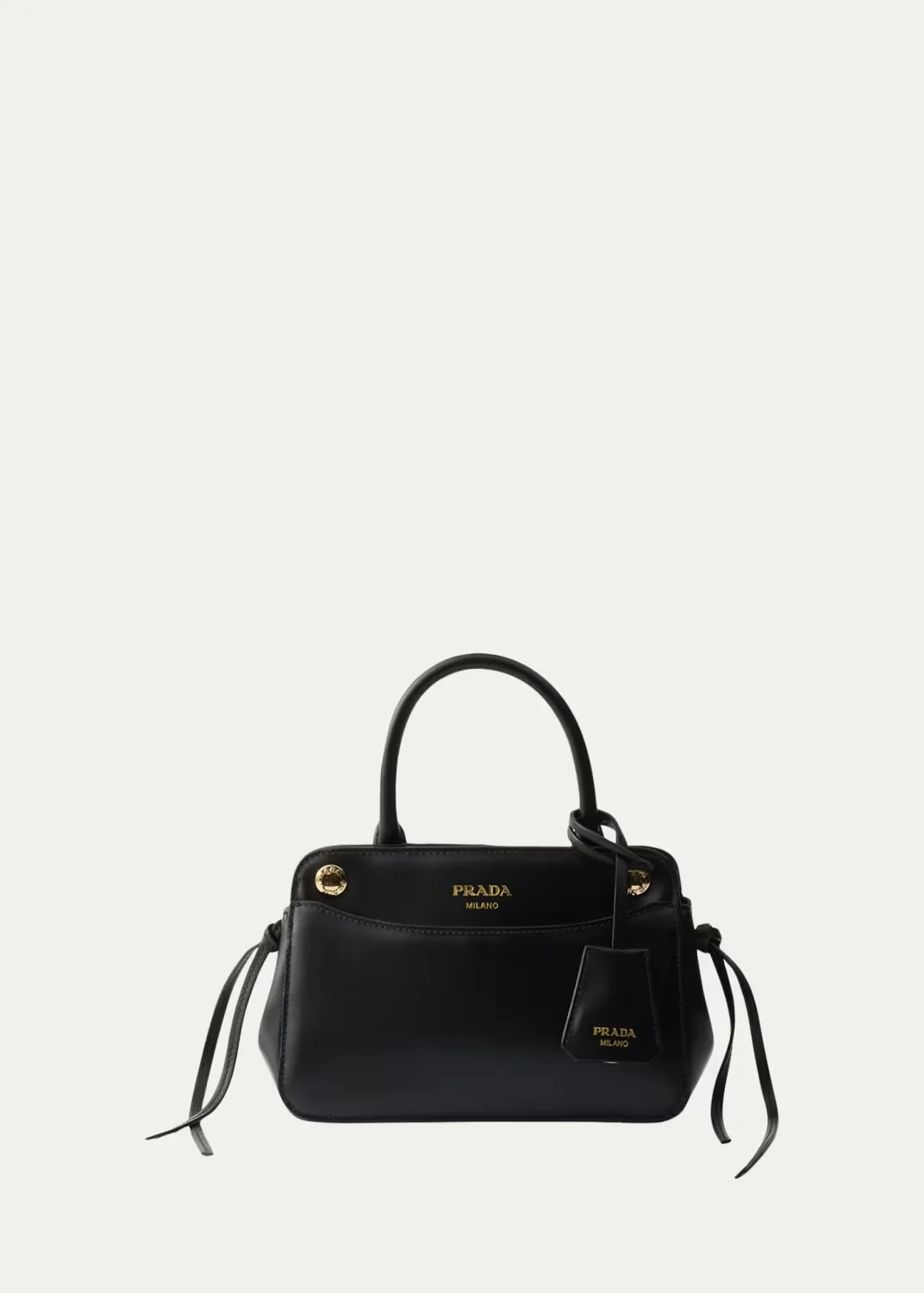 Carry Mini Leather Top-Handle Bag by Prada
