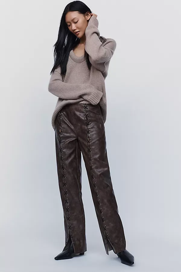 Oliver Mid-Rise Straight-Leg Pants by Résumé