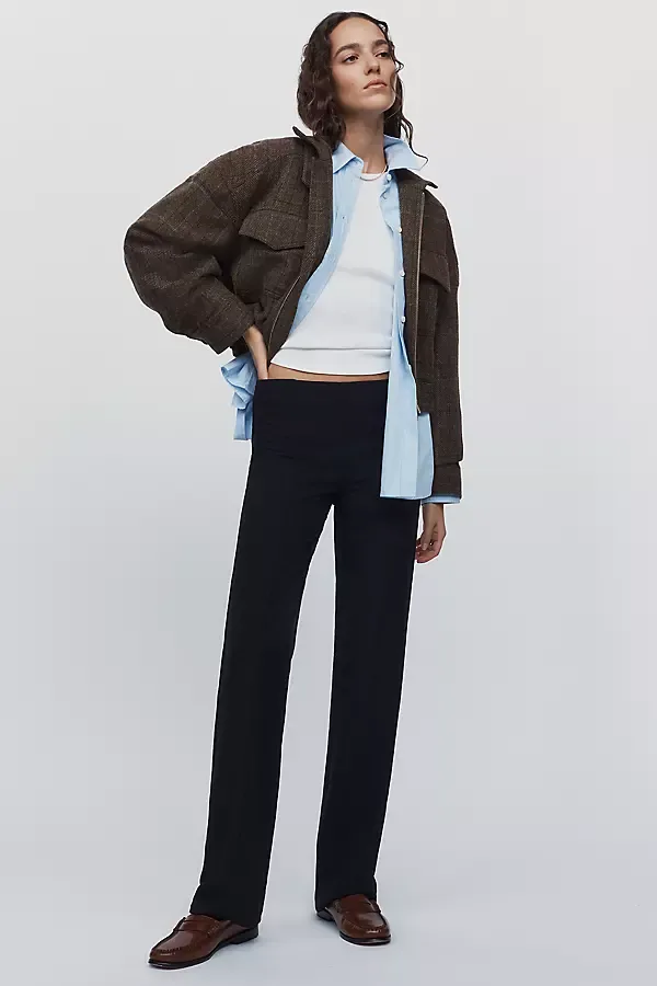Oasis Mid-Rise Straight-Leg Pants by Résumé