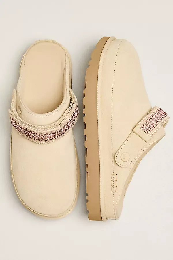 Goldenstar Braid Back Strap Platform Clogs by UGG