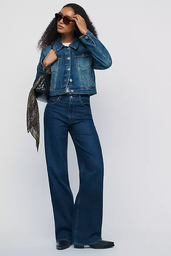 Sasha High Rise Wide Leg Jeans by PAIGE