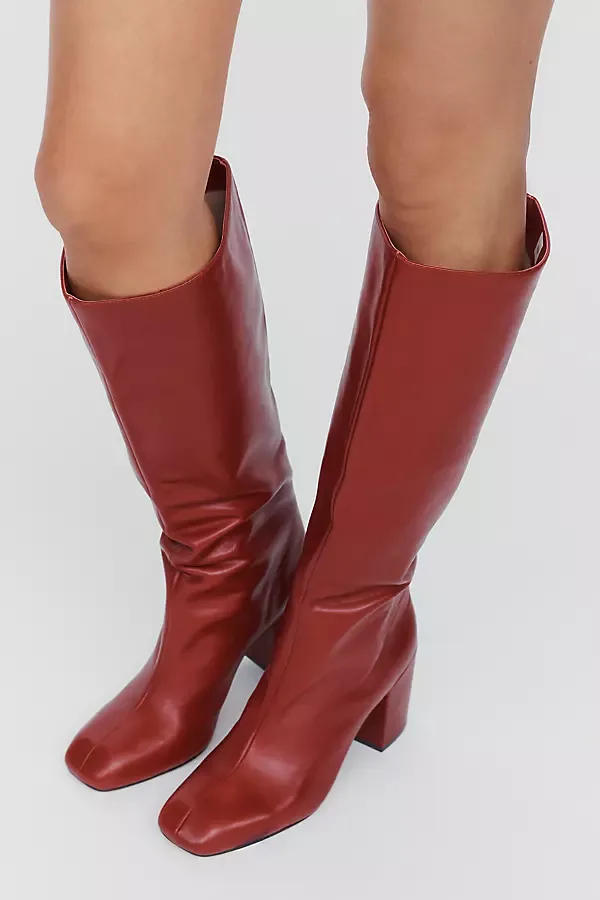 Square-Toe Tall Boots by Maeve
