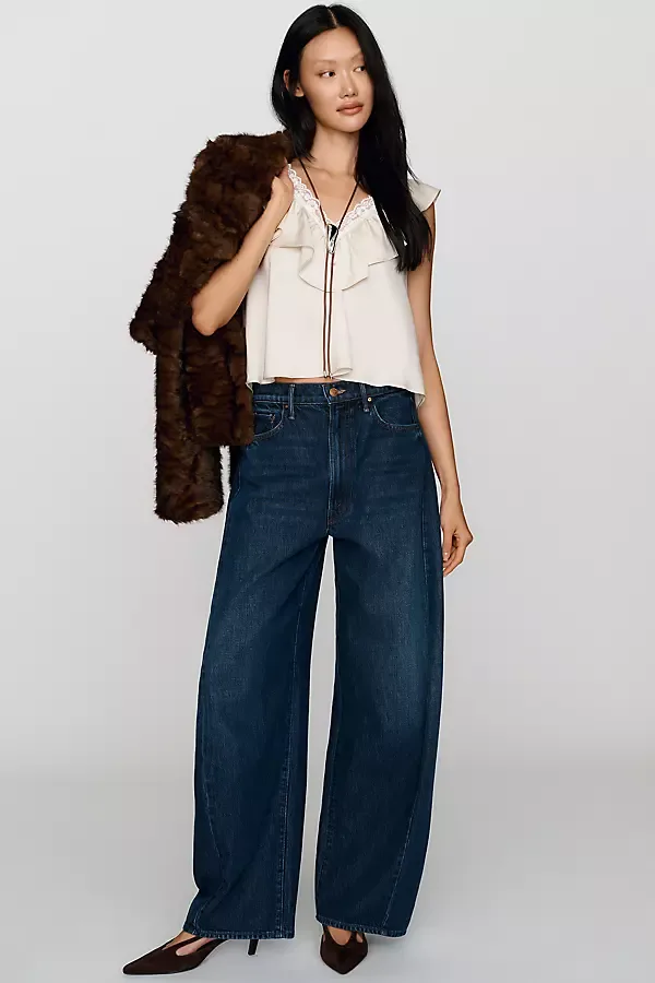 Mother the Spoonful Nerdy High Rise Barrel Jeans
