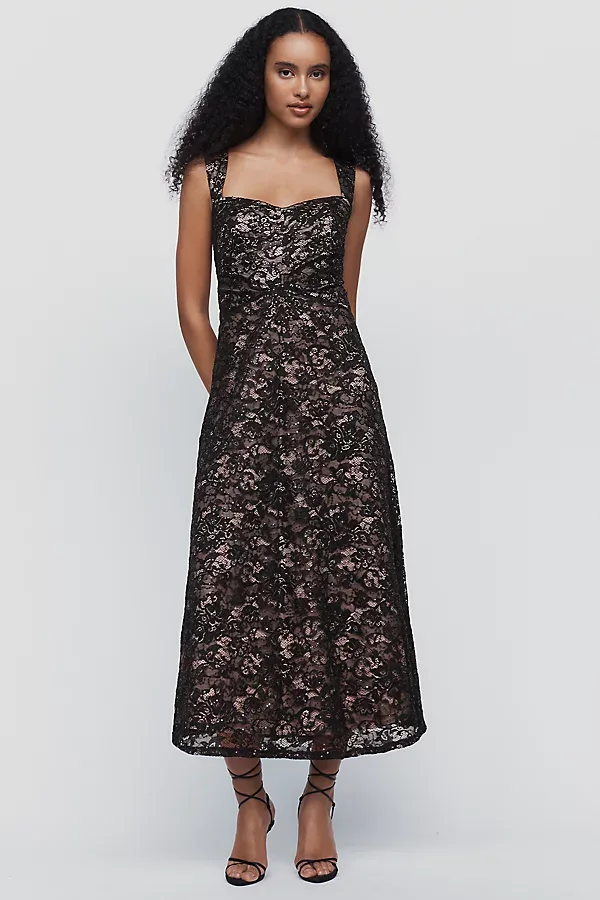 Jocelyn Sequined Midi Dress