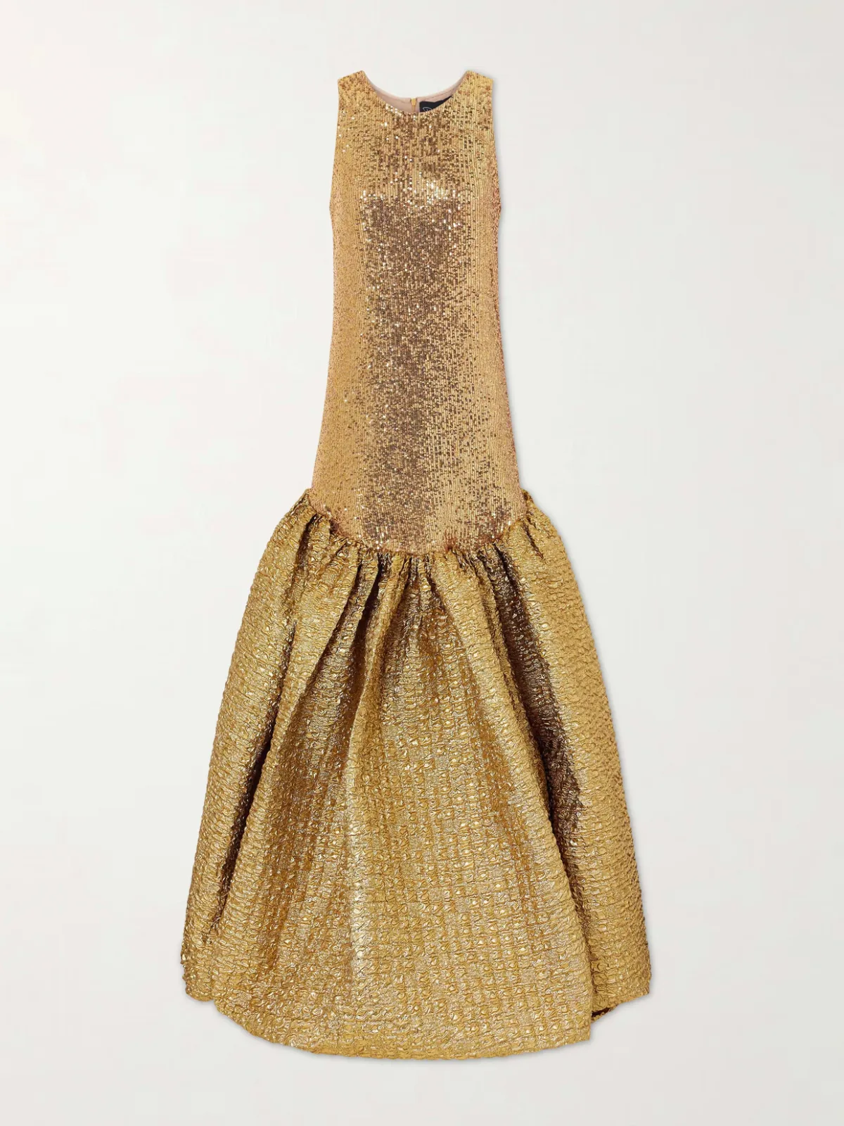 - Sequined Cloqué Gown -