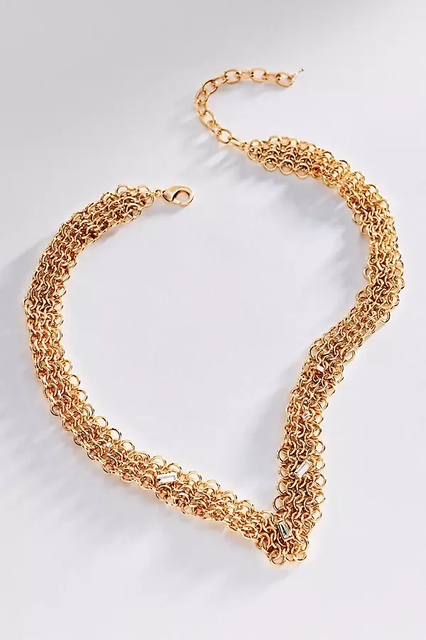 V-Shaped Chainmail Necklace