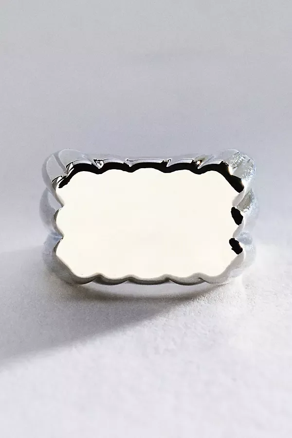 Scalloped Signet Ring by Anthropologie