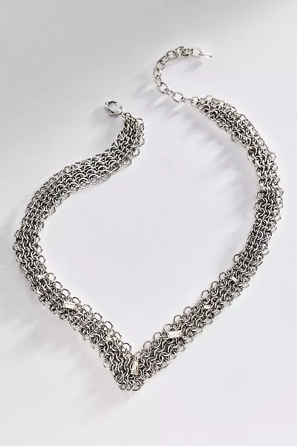 V-Shaped Chainmail Necklace