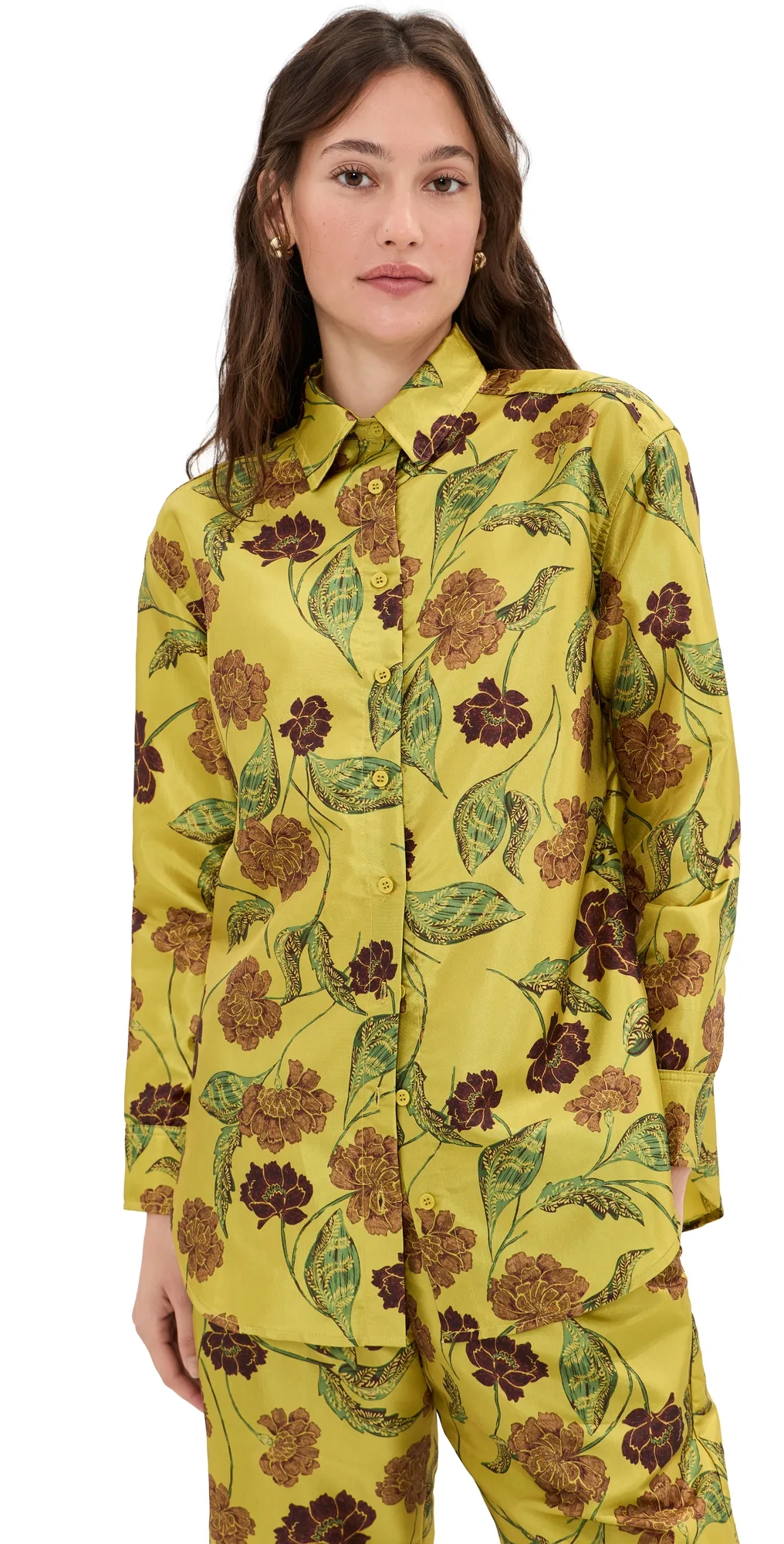 Madelynne Fleur Taffeta Button Down by Madelynne