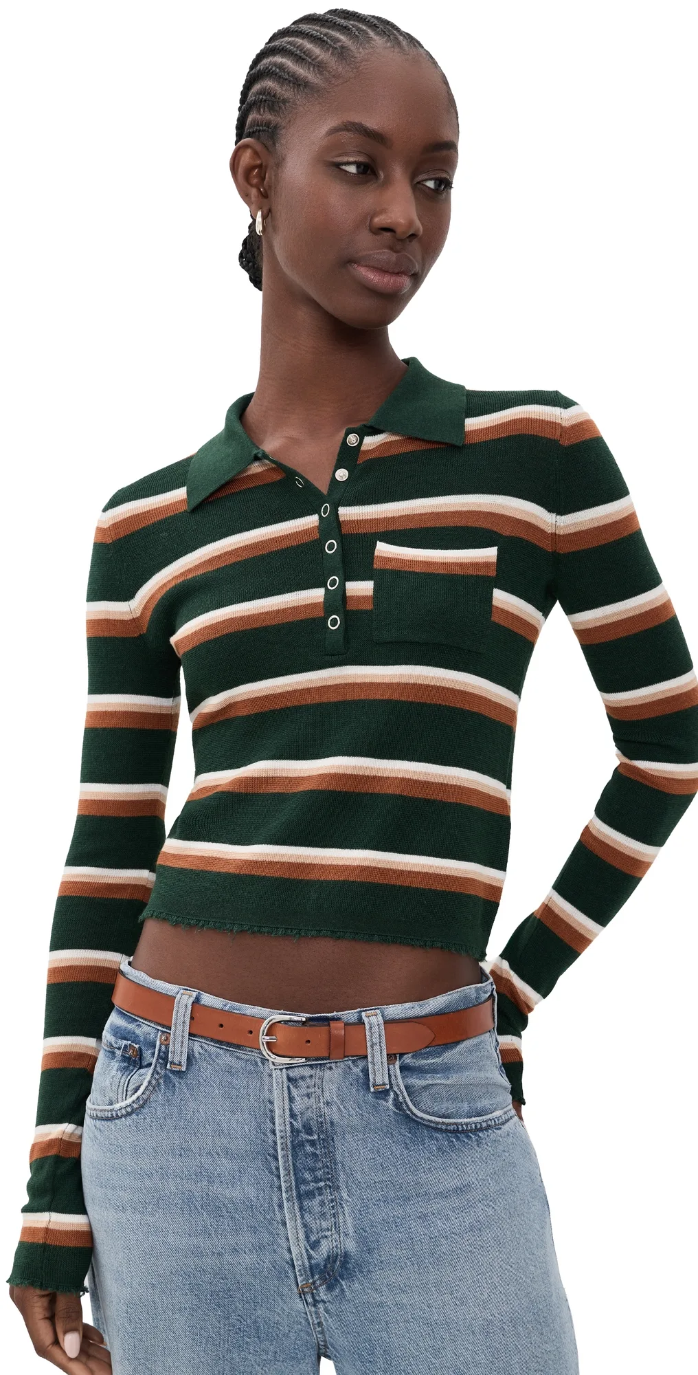 RE/DONE Erin Striped Pullover by Re/Done