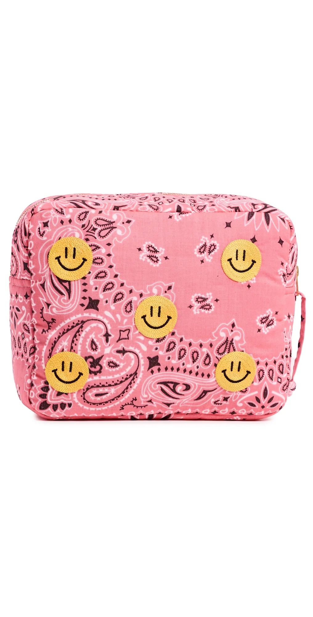Happy Face Bandana Cotton Vanity Pouch by Call It By Your Name