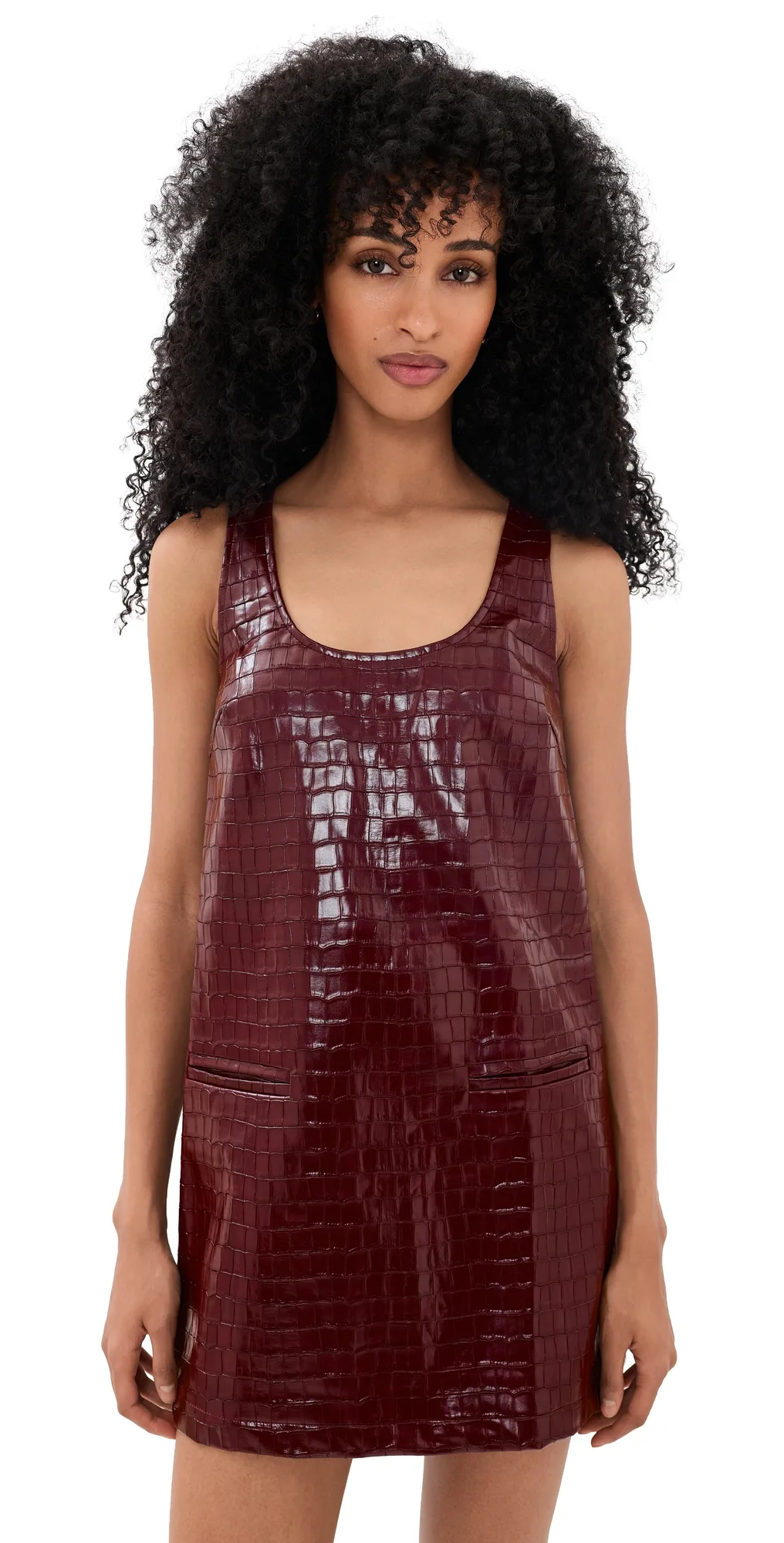 Faux Leather Granada Dress by MAUDE CLUB