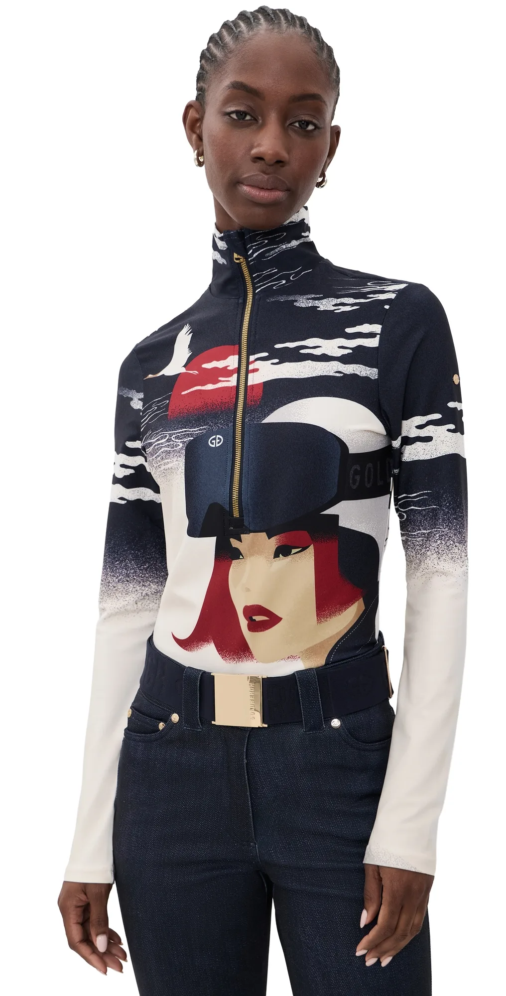 Yuki Ski Pully Denim Dojo Mads Berg by Goldbergh