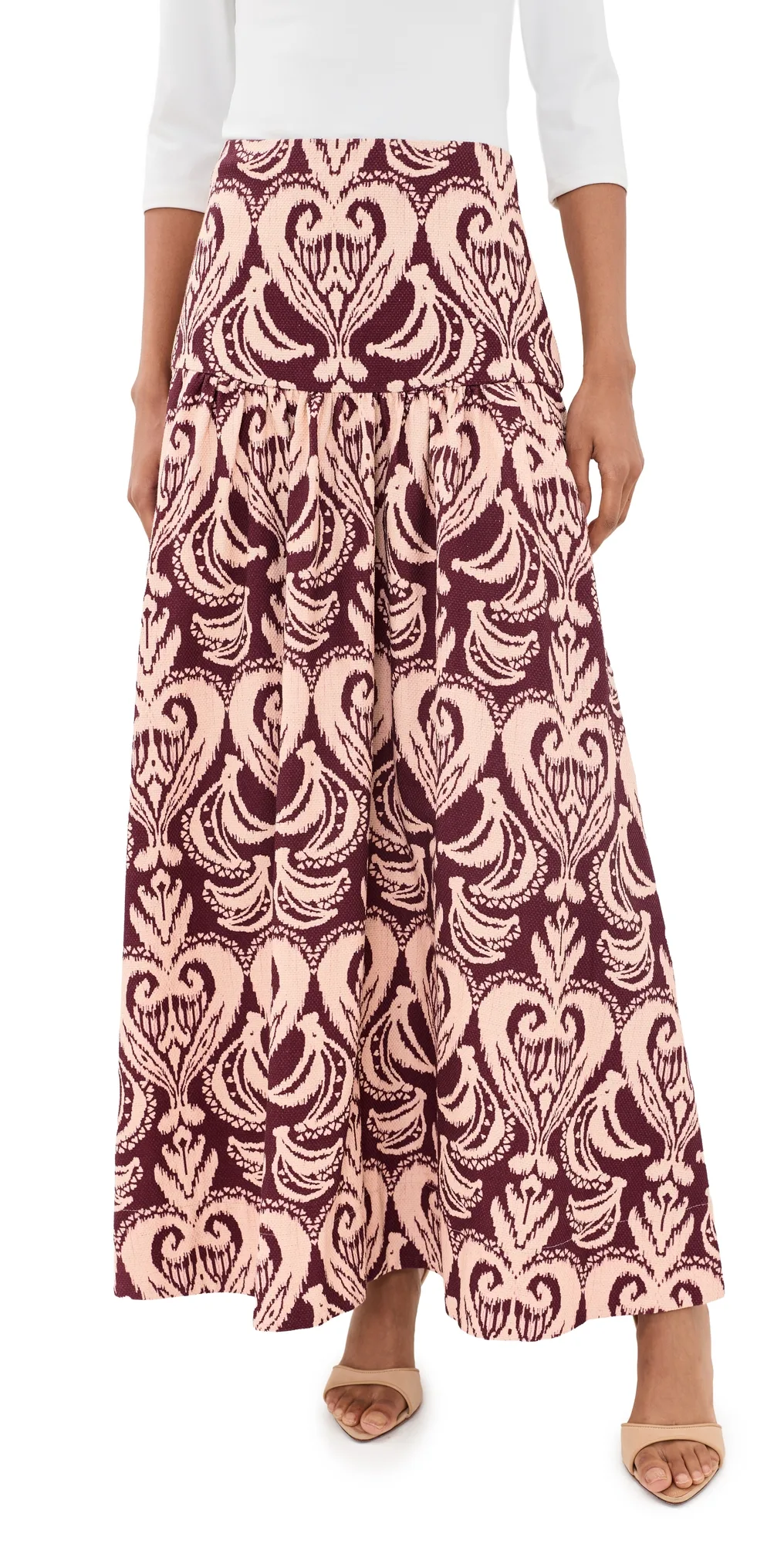 Tropikat High Waist Maxi Skirt