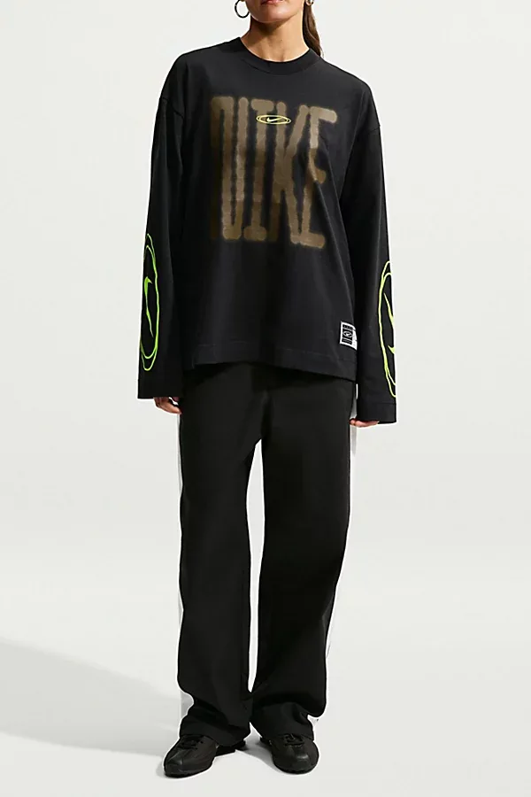 Sportswear Graphic Cotton Oversized Long Sleeve Tee by Nike