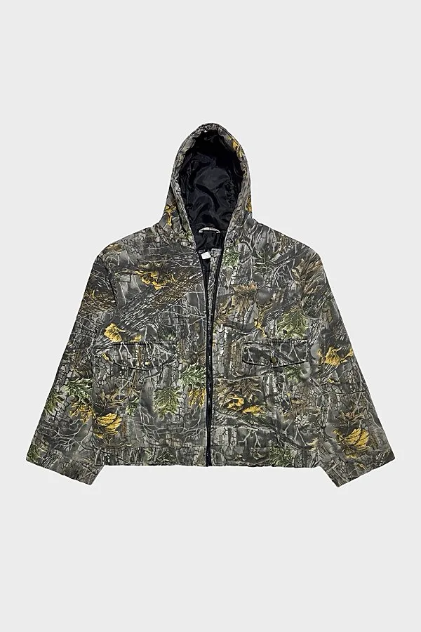 Vintage 1990s Sportsmans Guide Camo Hooded Jacket by Urban Outfitters