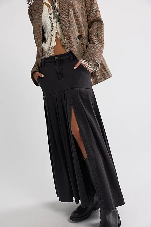53rd Street Chino Maxi Skirt by Free People