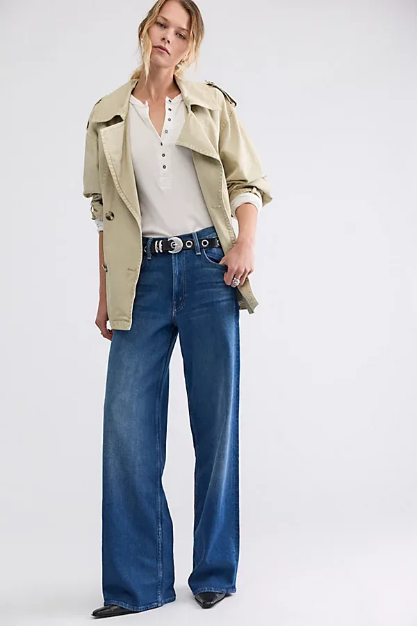 Mother the Rerun Zip Sneak Jeans by MOTHER
