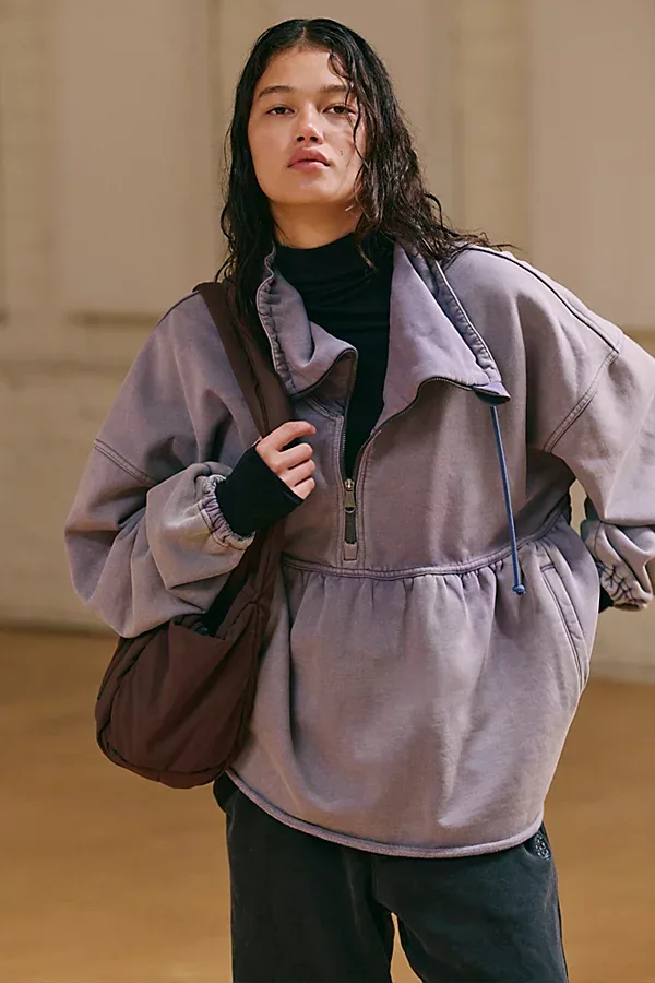Dolled Up Half-Zip Sweatshirt
