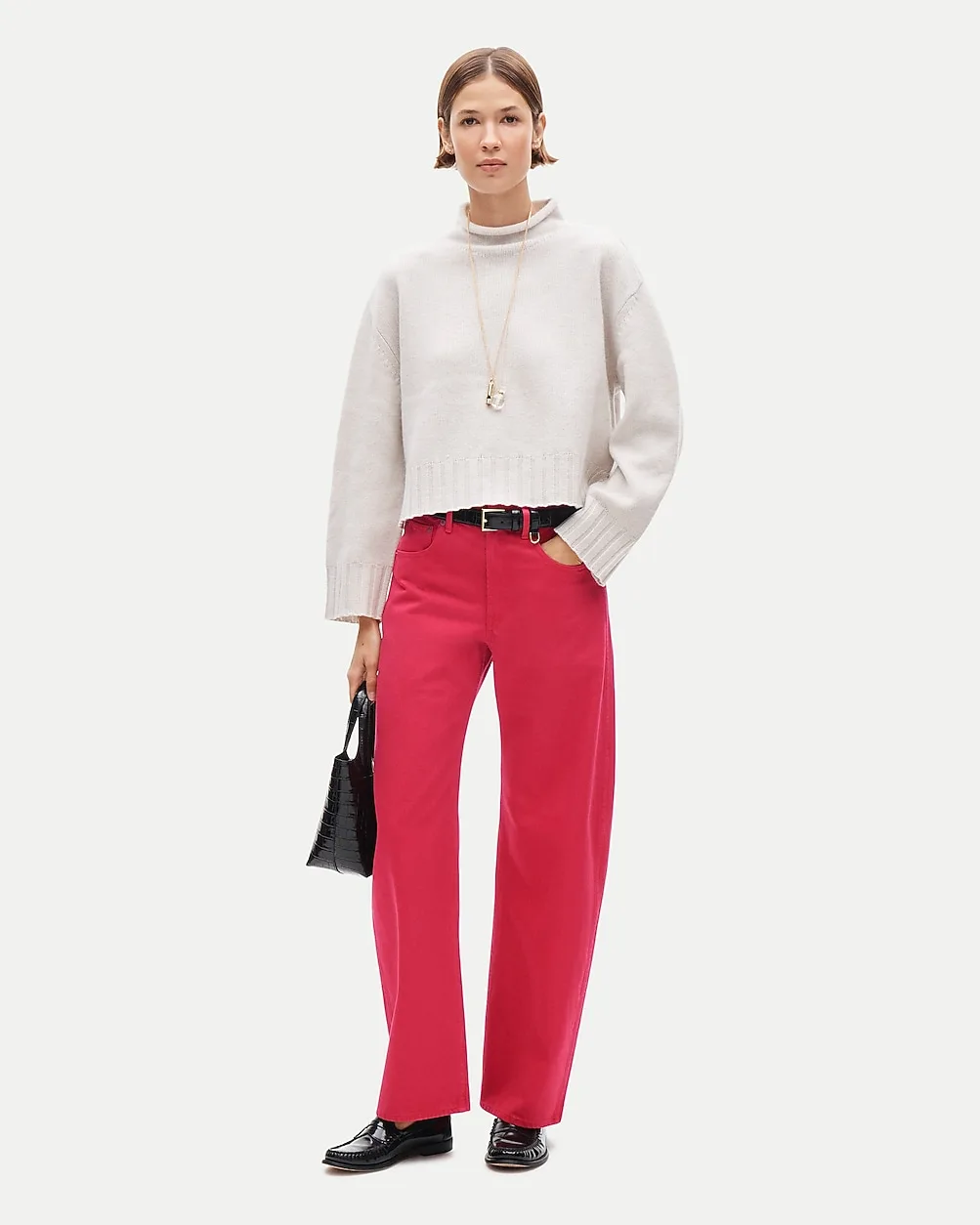 Zoe Barrel Jean in Garment Dye by J.Crew