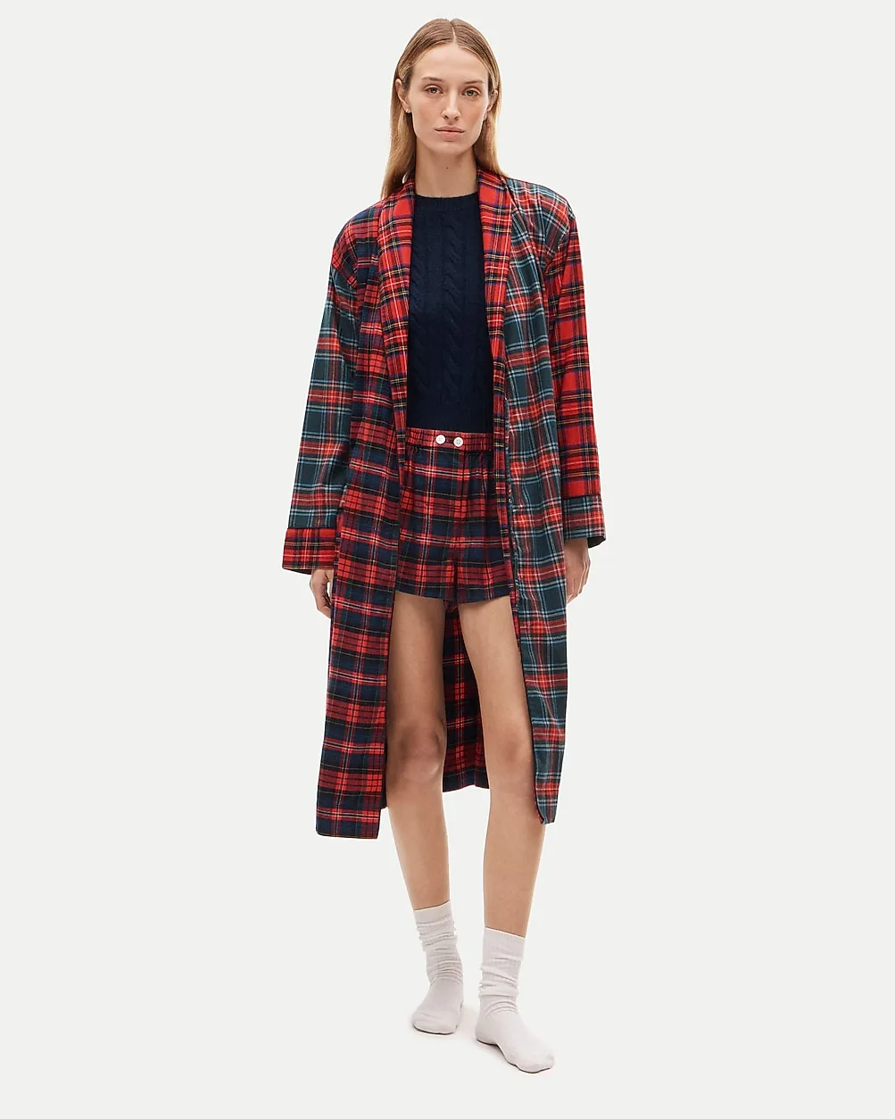 Flannel Robe in Plaid by J.Crew