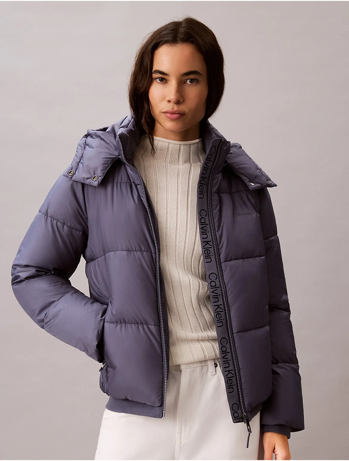 Short Puffer Jacket by Calvin Klein