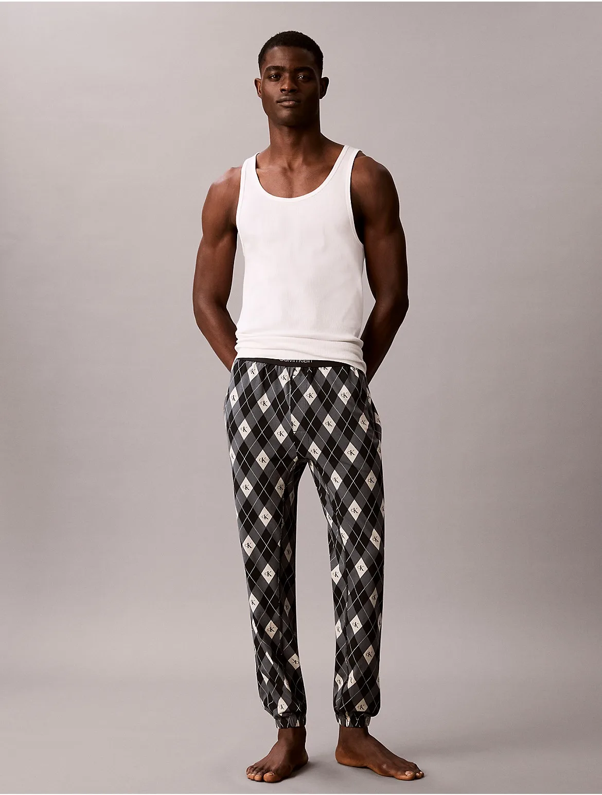 Icon Cotton Stretch Sleep Joggers by Calvin Klein