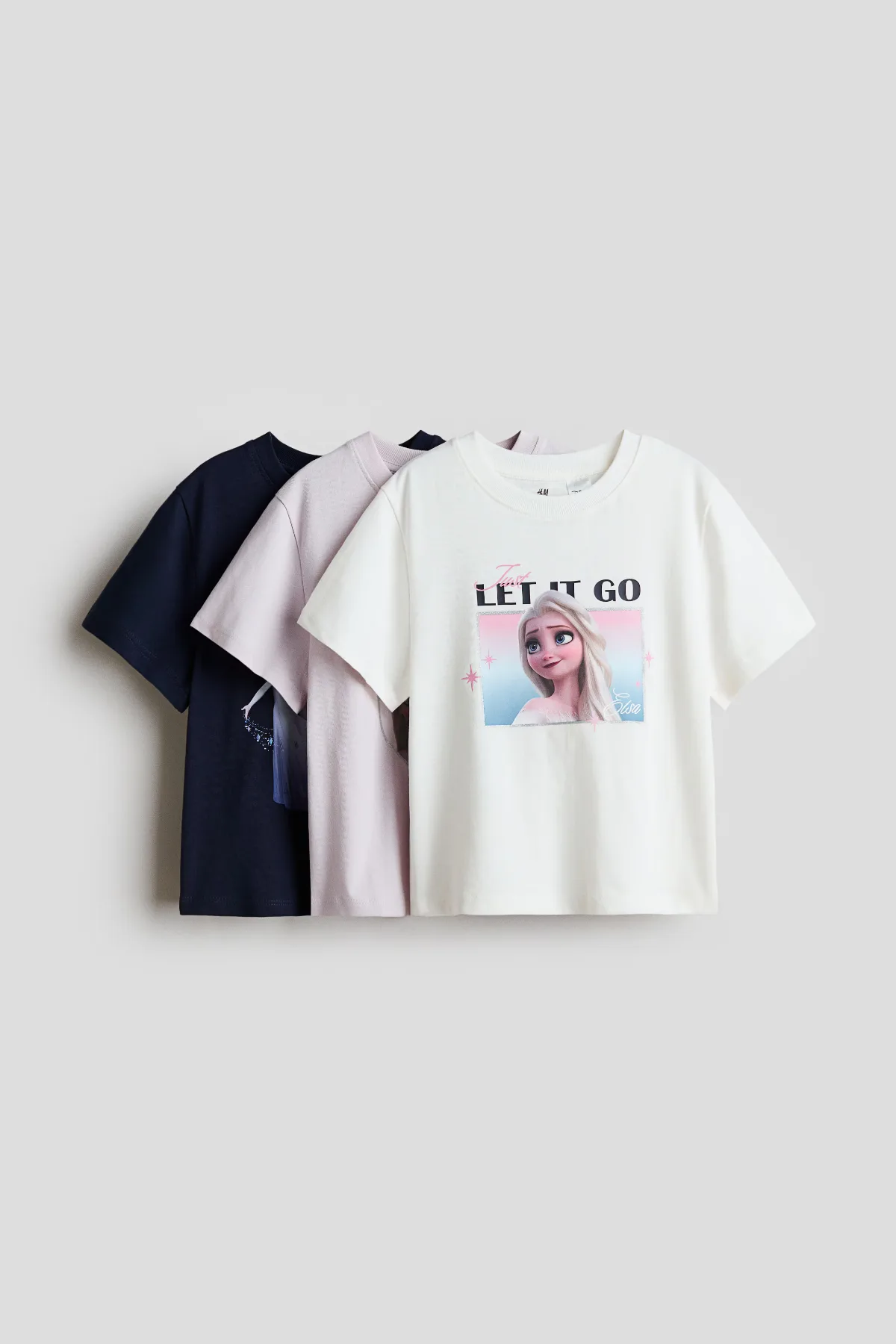3-Pack Printed Jersey Tops by H&M