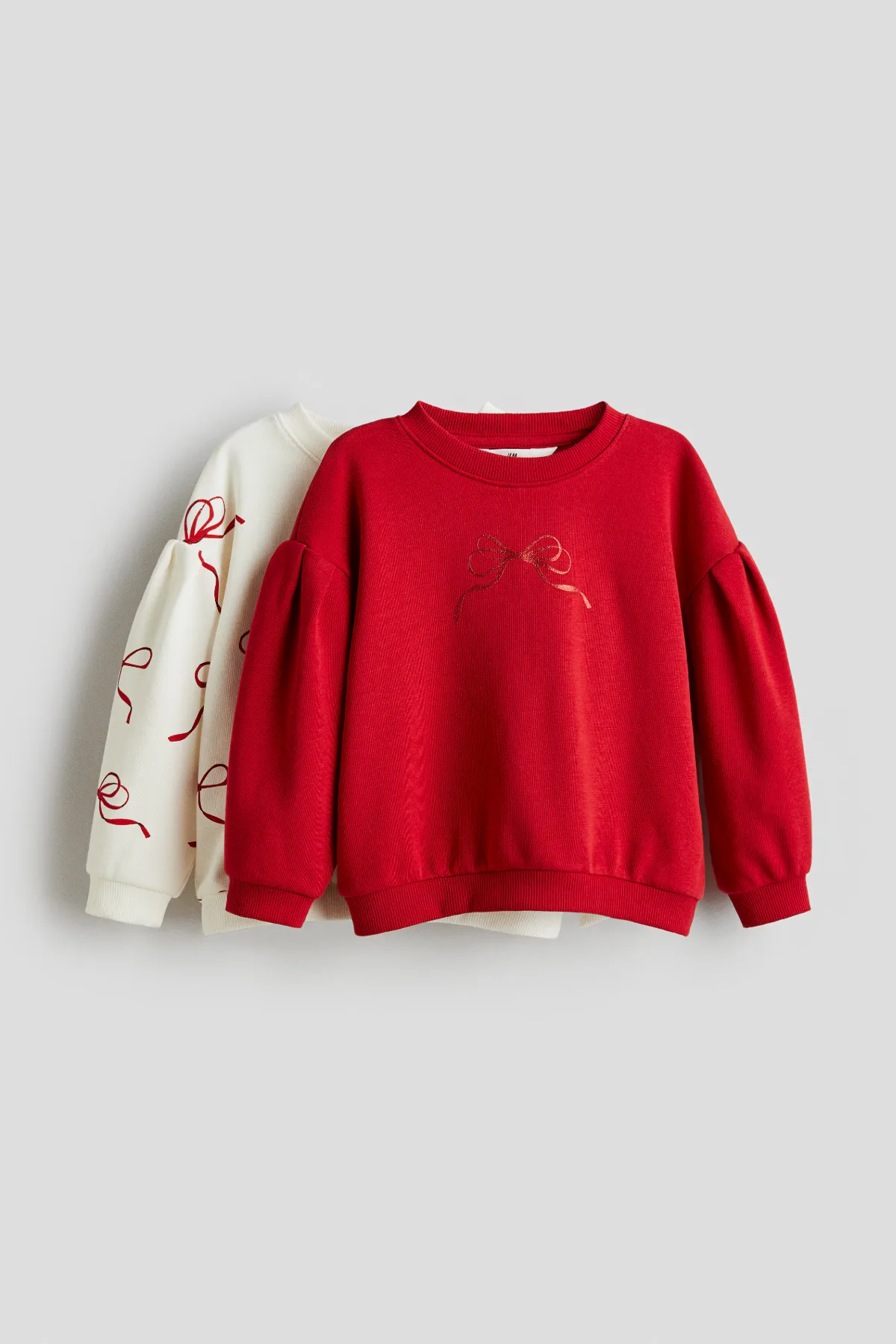 2-Pack Puff-Sleeved Sweatshirts by H&M