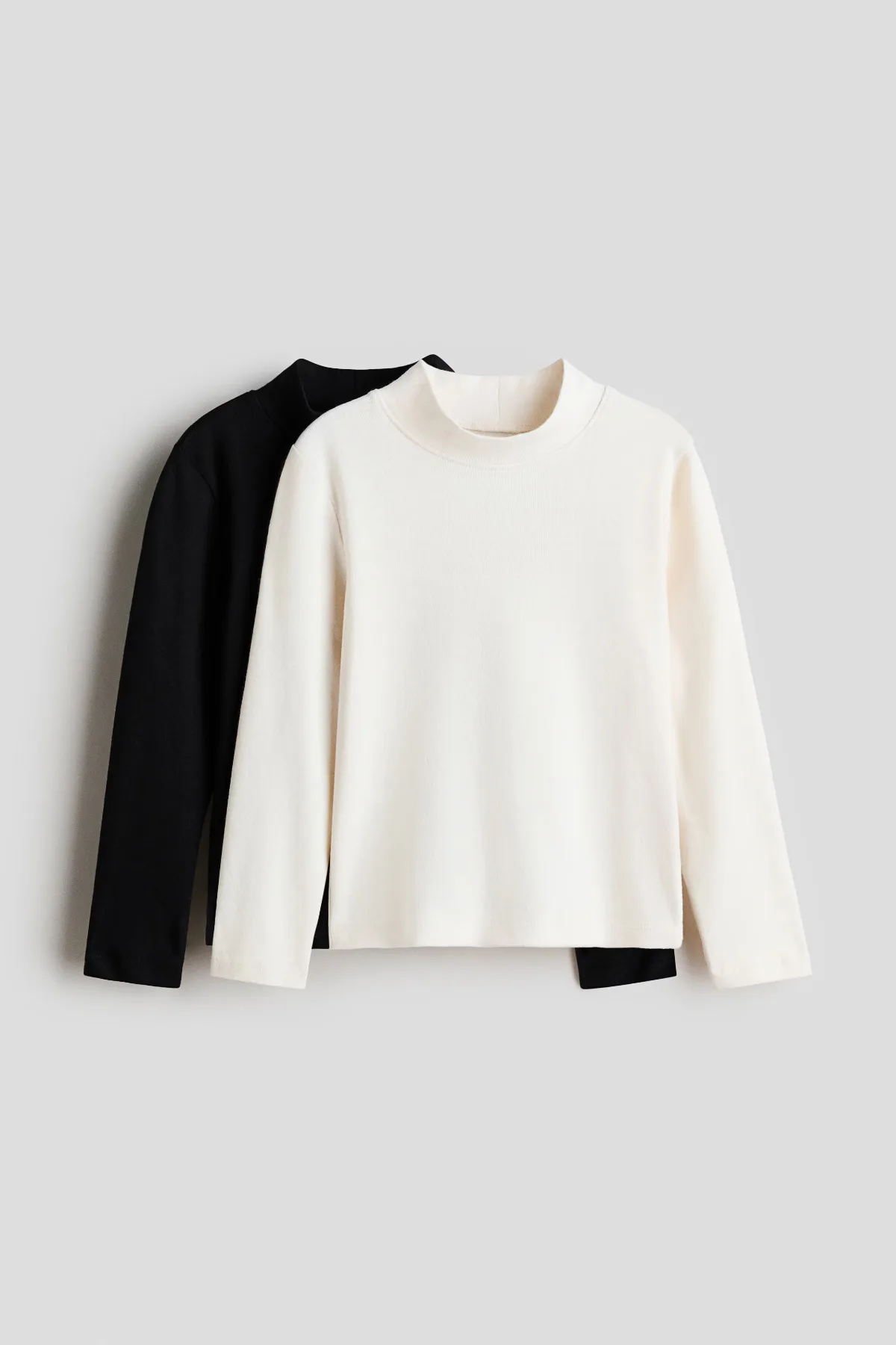 2-Pack Mock Turtleneck Tops by H&M