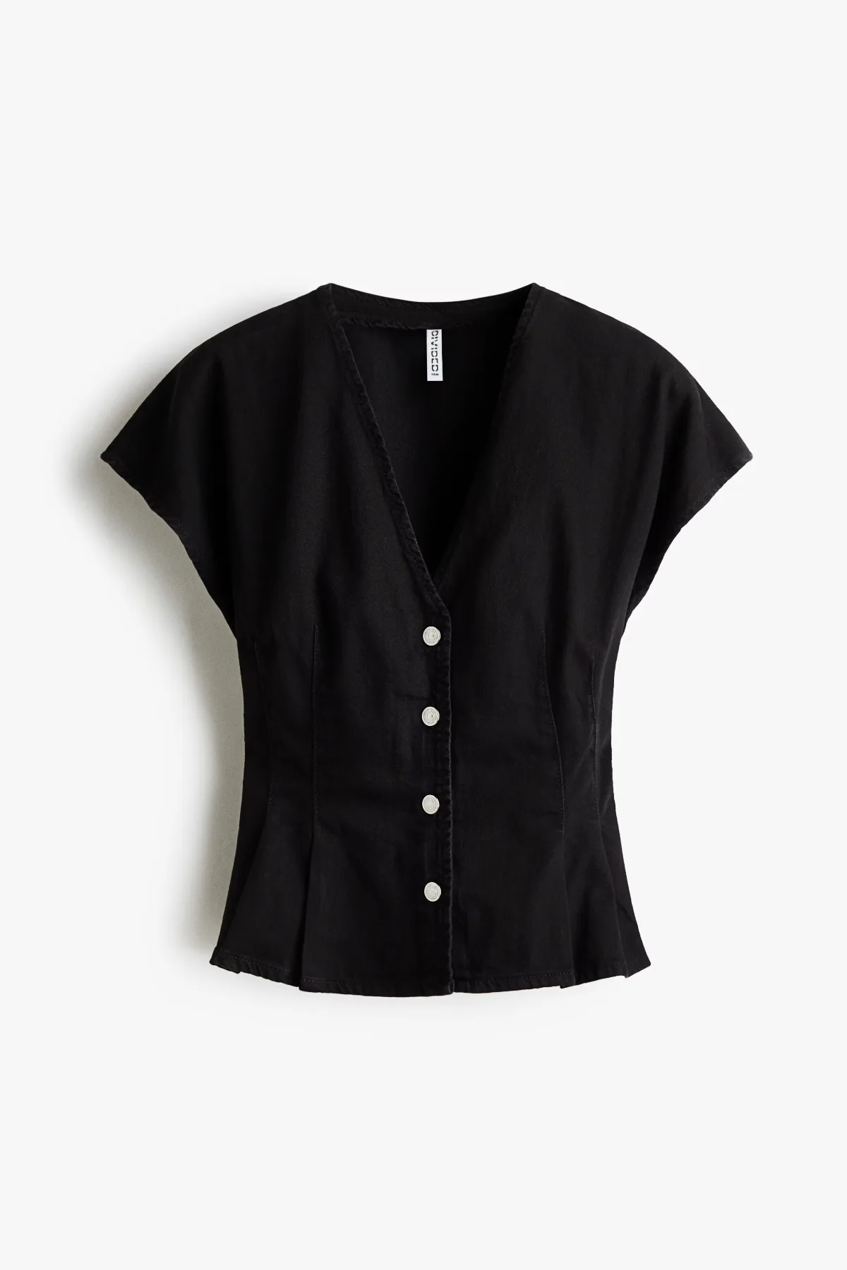 Denim Peplum Top by H&M