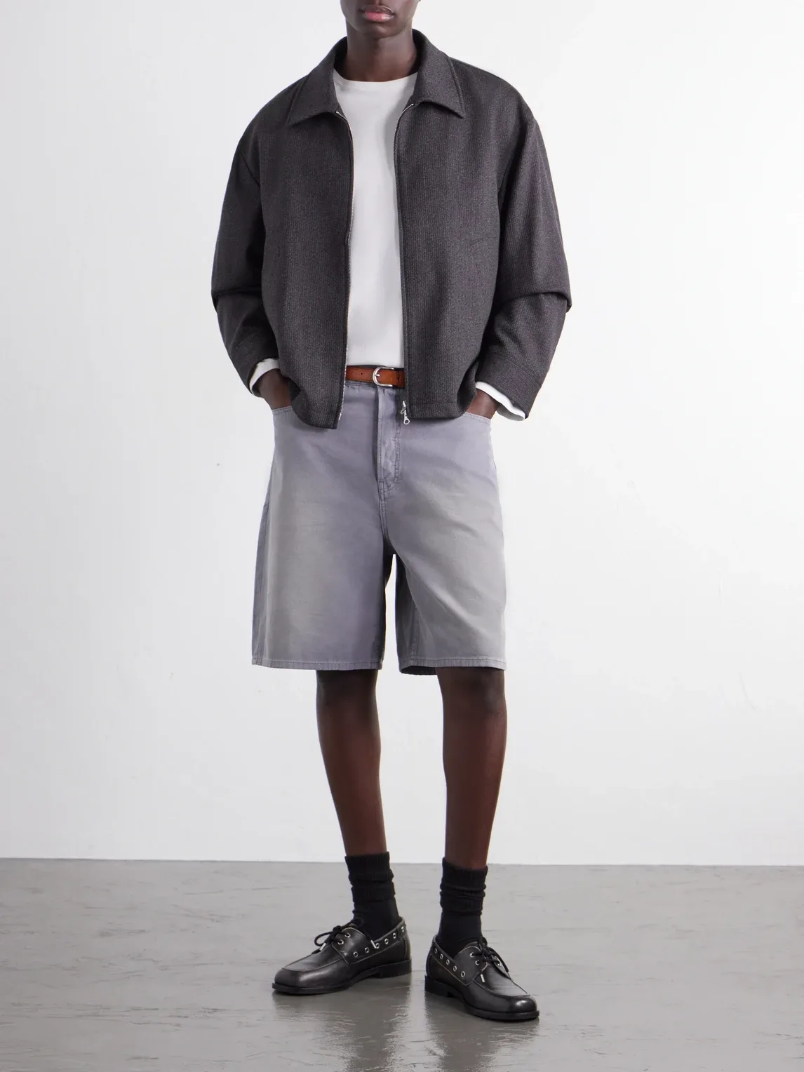 Faded Cotton-Canvas Shorts