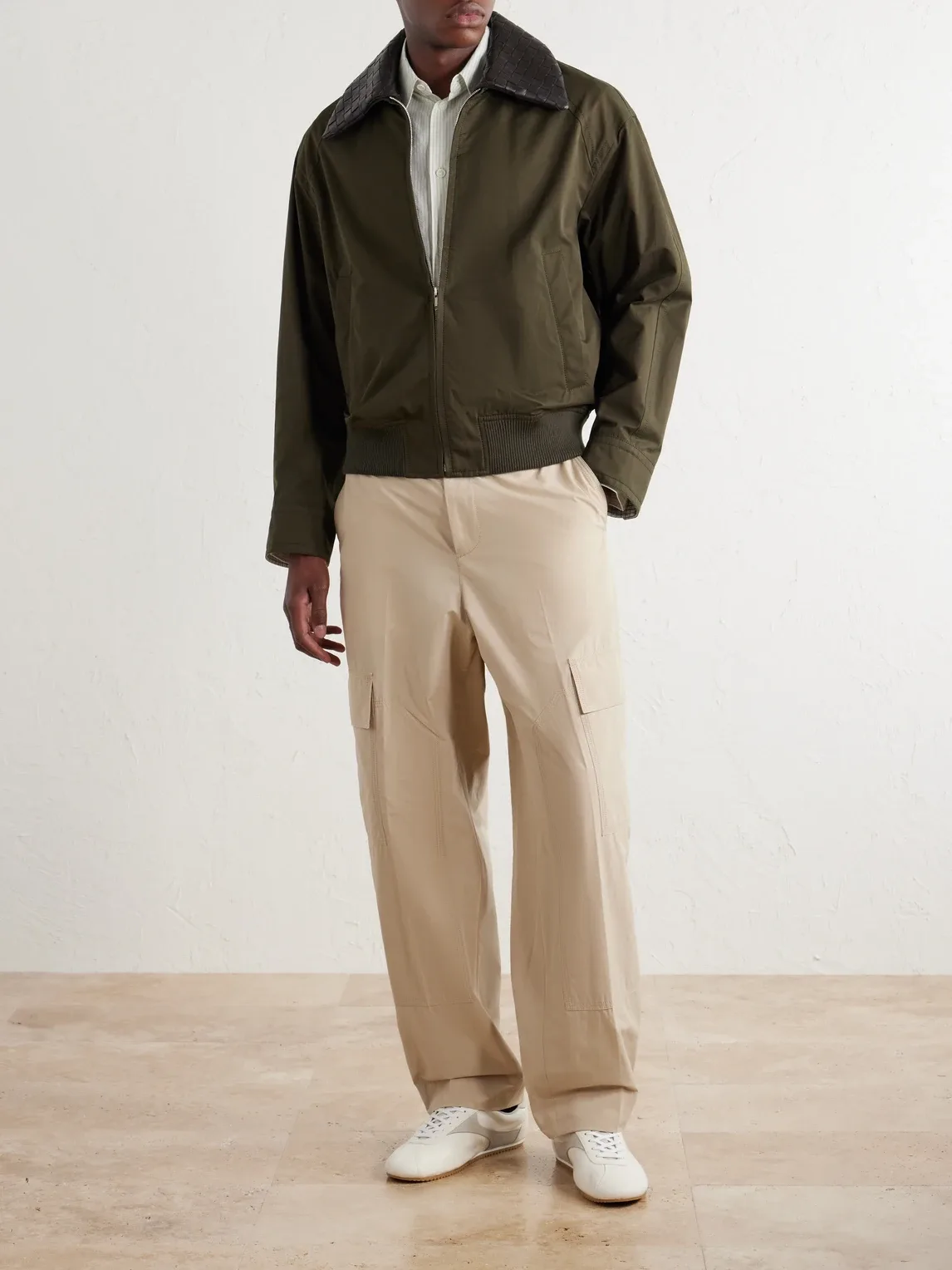 Straight-Leg Cotton-Toile Cargo Trousers by Bottega Veneta