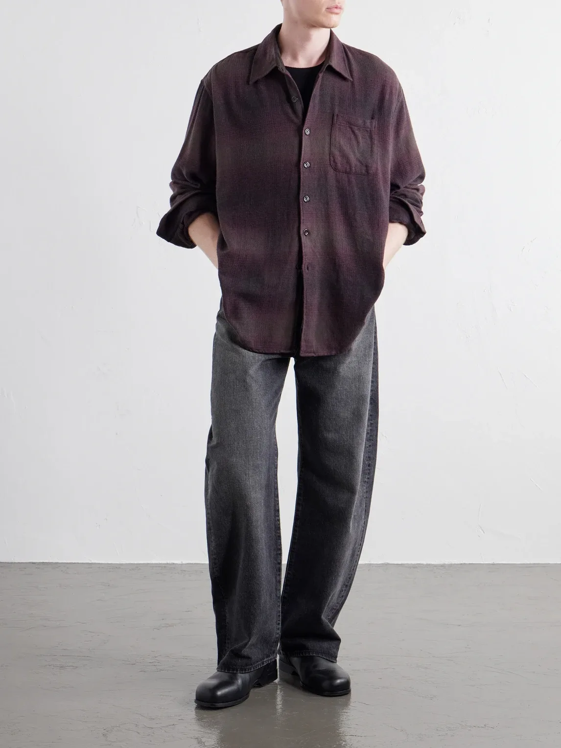 Above Checked Cotton-Blend Flannel Shirt by Our Legacy