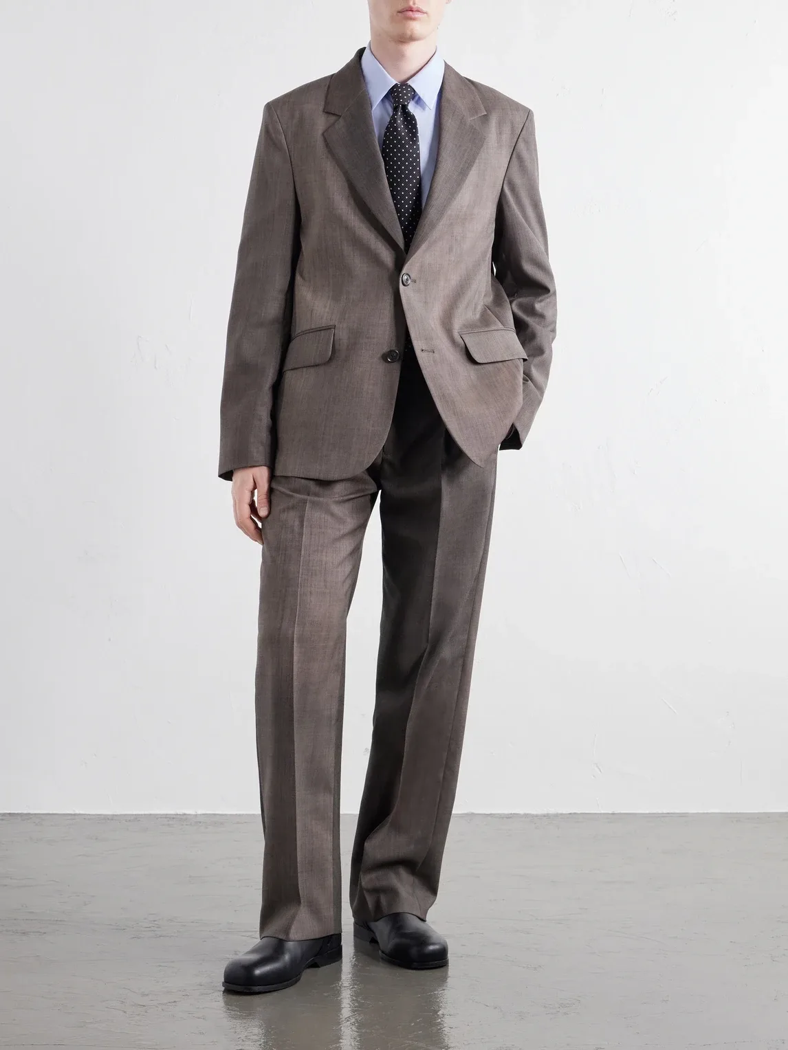 Virgin Wool-Blend Twill Suit Jacket