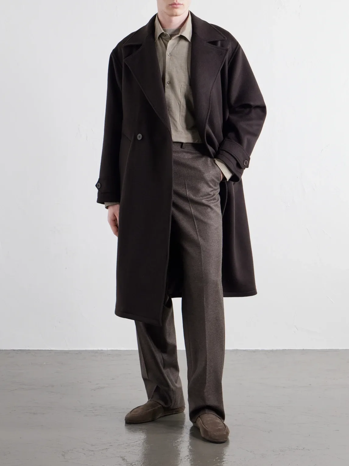 Brushed-Cashmere Coat