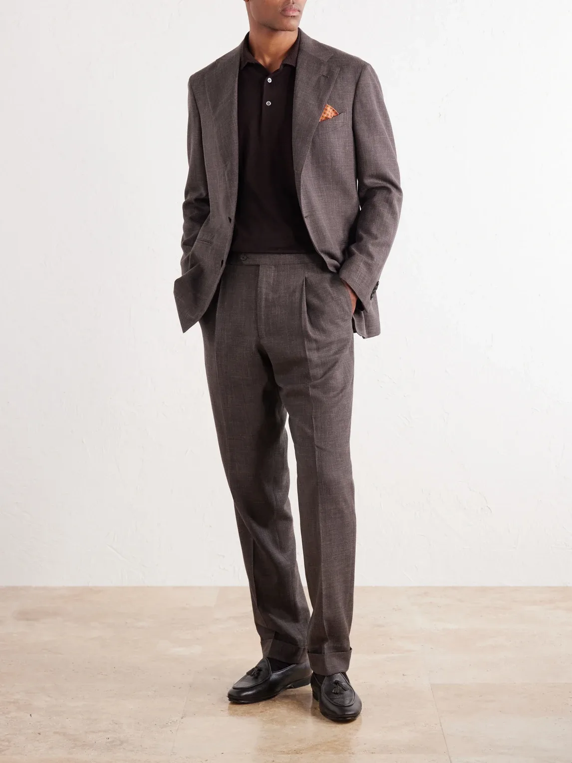 Cashmere and Silk-Blend Jersey Polo Sweater by Thom Sweeney